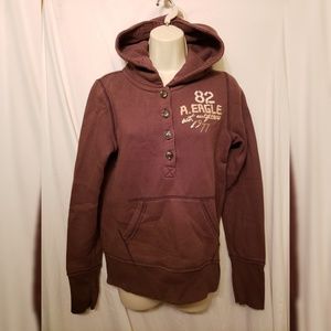 American Eagle Outfitters Brown Pullover Hoodie M